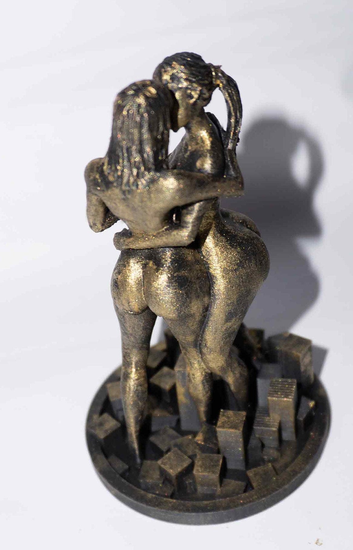 Two Females, Sensual - Sculpture and Tabletop Decoration Lesbian Statue