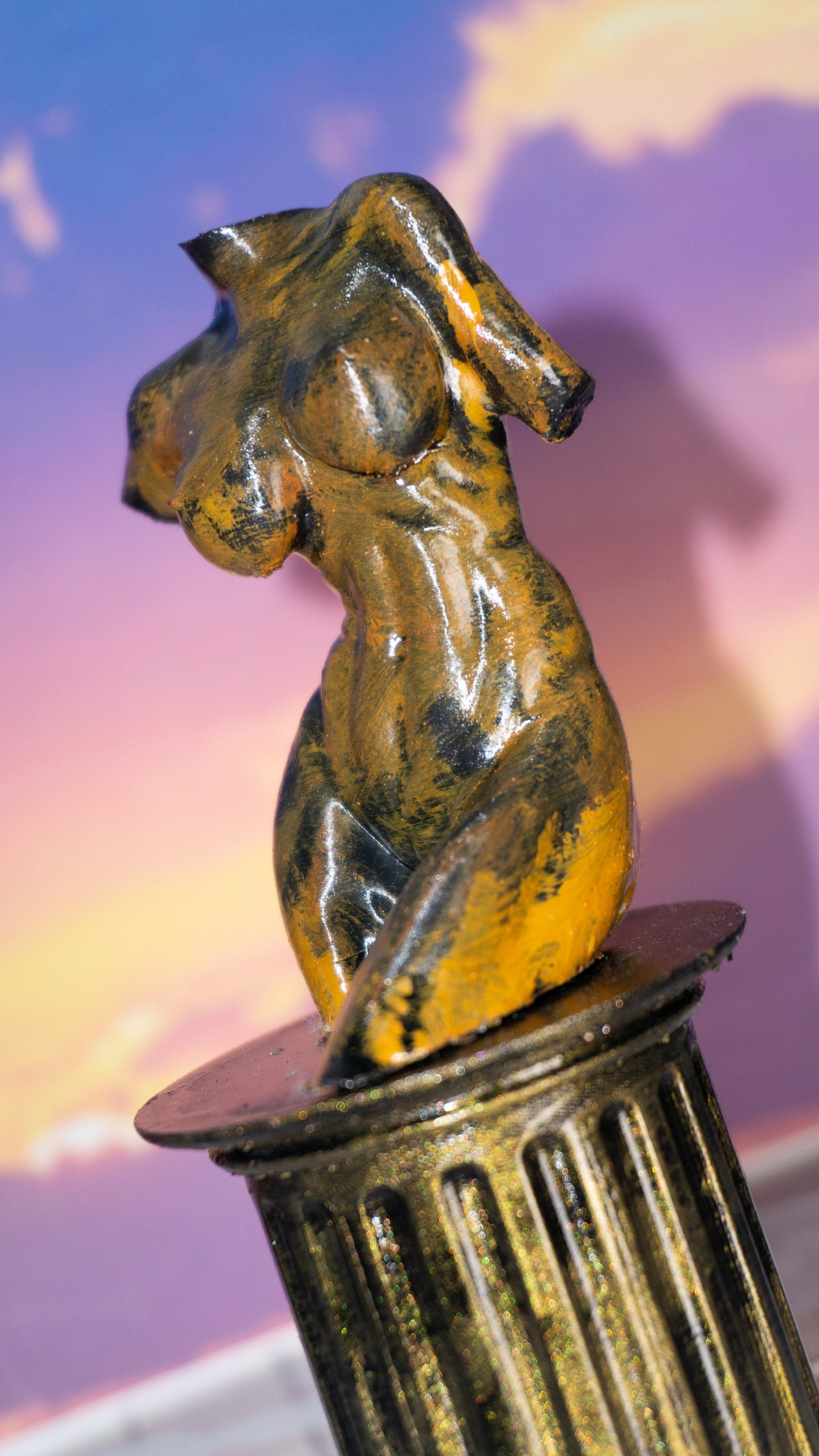 Female, Stroll - Sculpture
