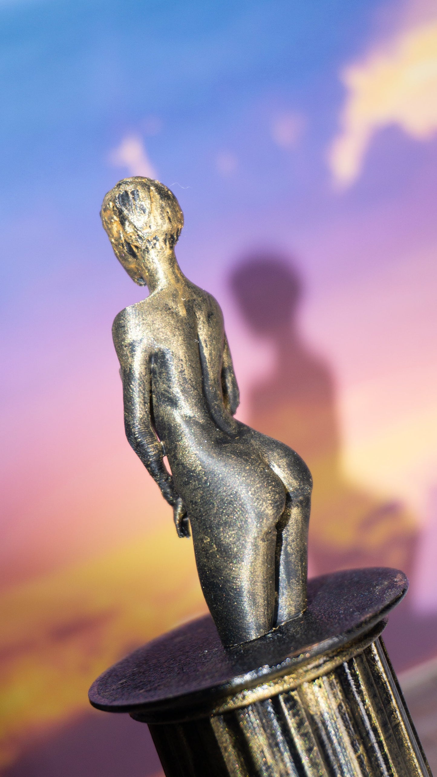 Transgender, Shy - Sculpture and Tabletop Decoration Transgender Trans Statue