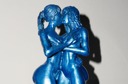 Two Females, Sensual - Sculpture and Tabletop Decoration Lesbian Statue