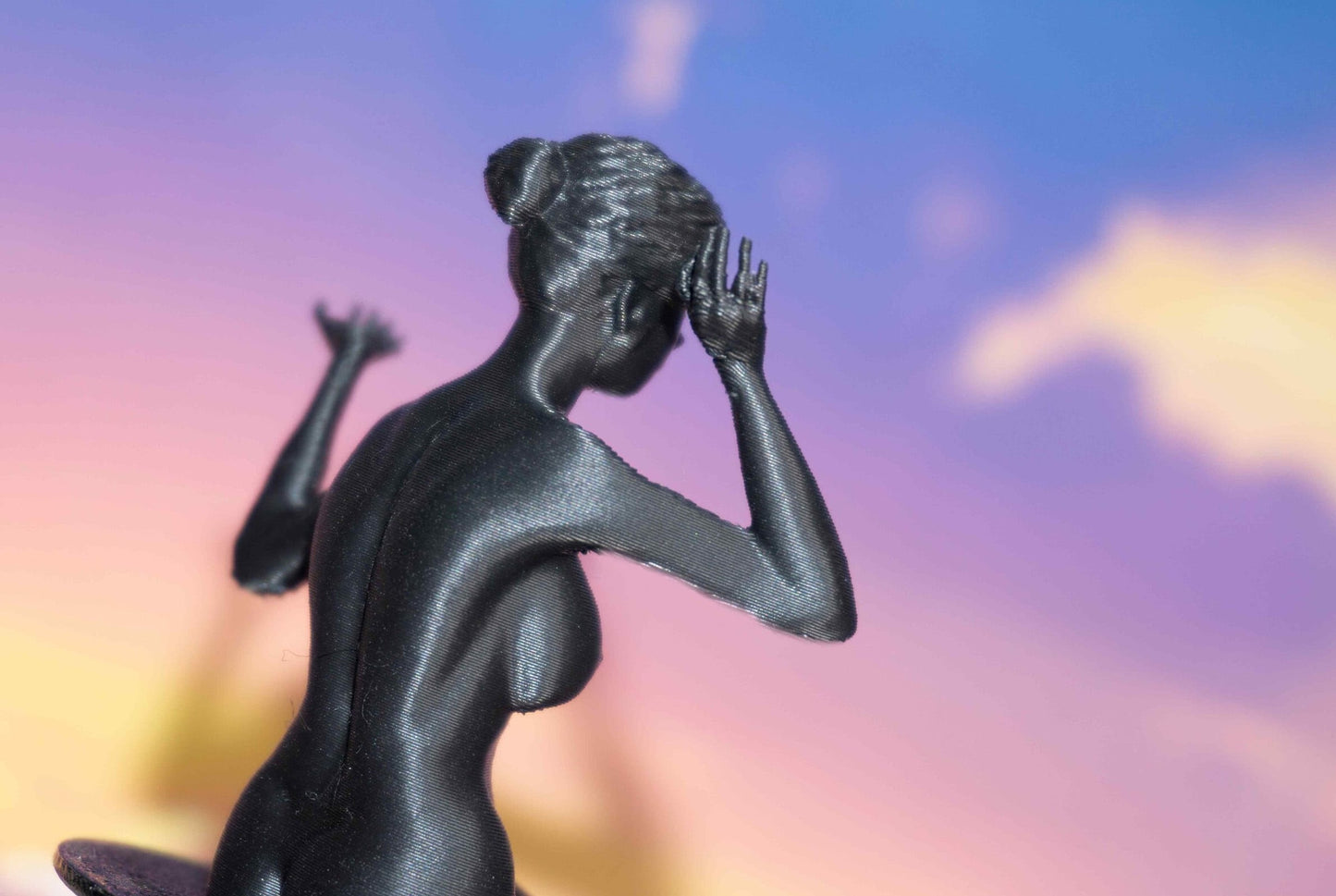 Female, Insecurity Figurine Statue