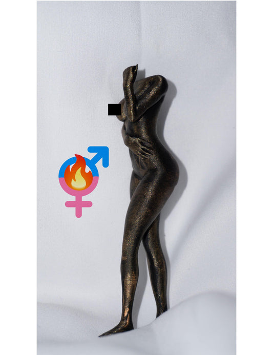 Androgynous, The Thinker - Sculpture