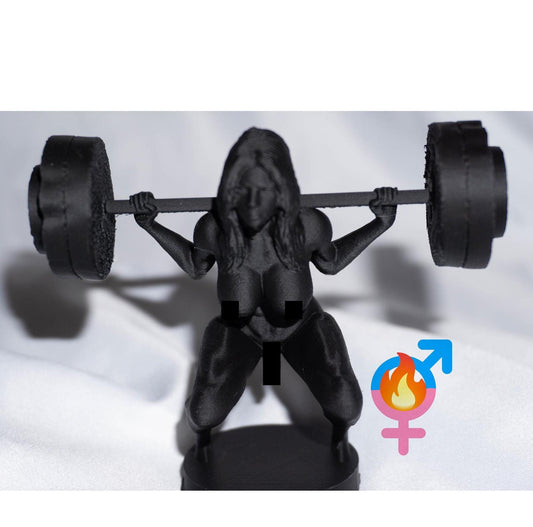 Androgynous, Weightlifting - Sculpture and art decoration Transgender art