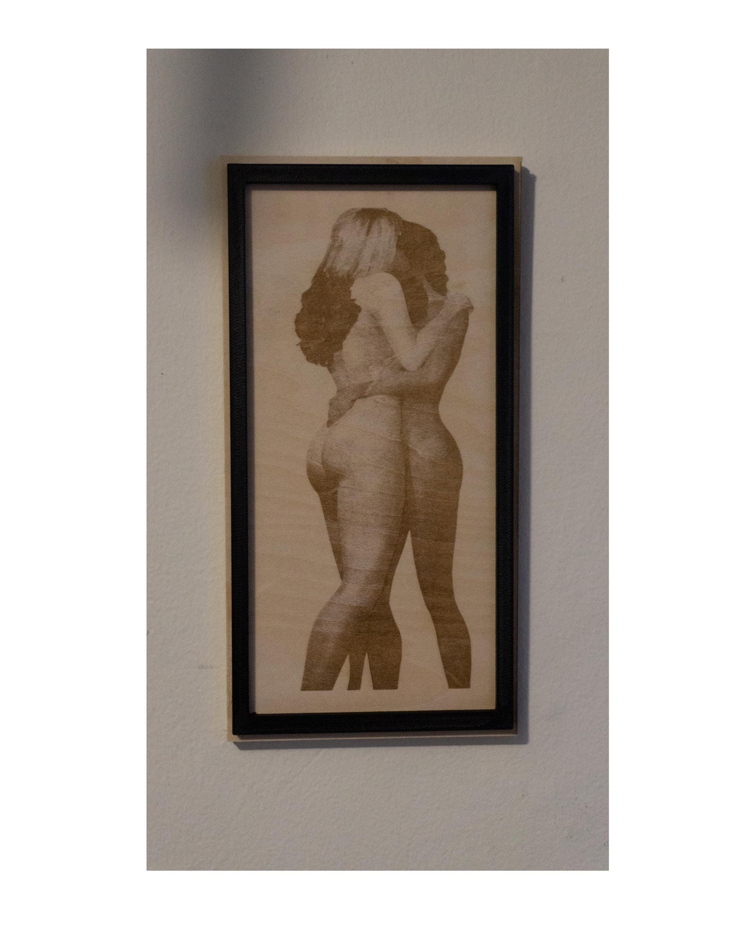 Lesbian Love Wooden Art Piece