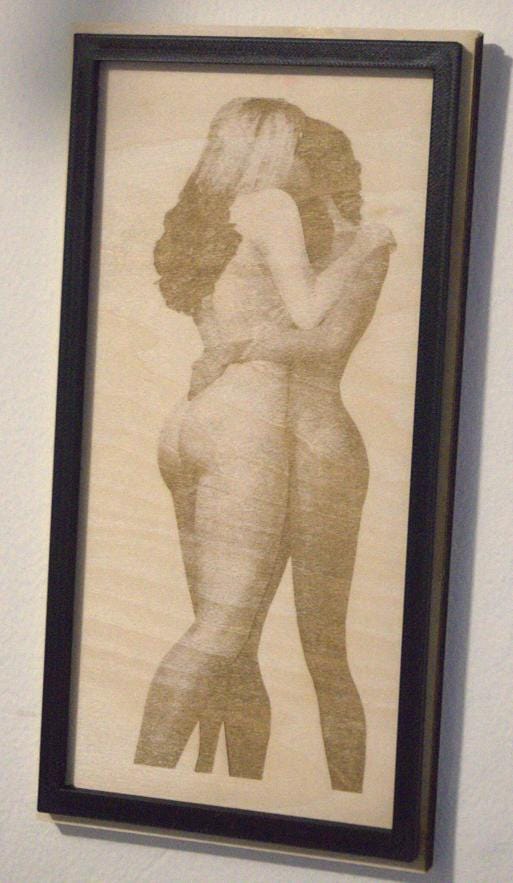 Lesbian Love Wooden Art Piece