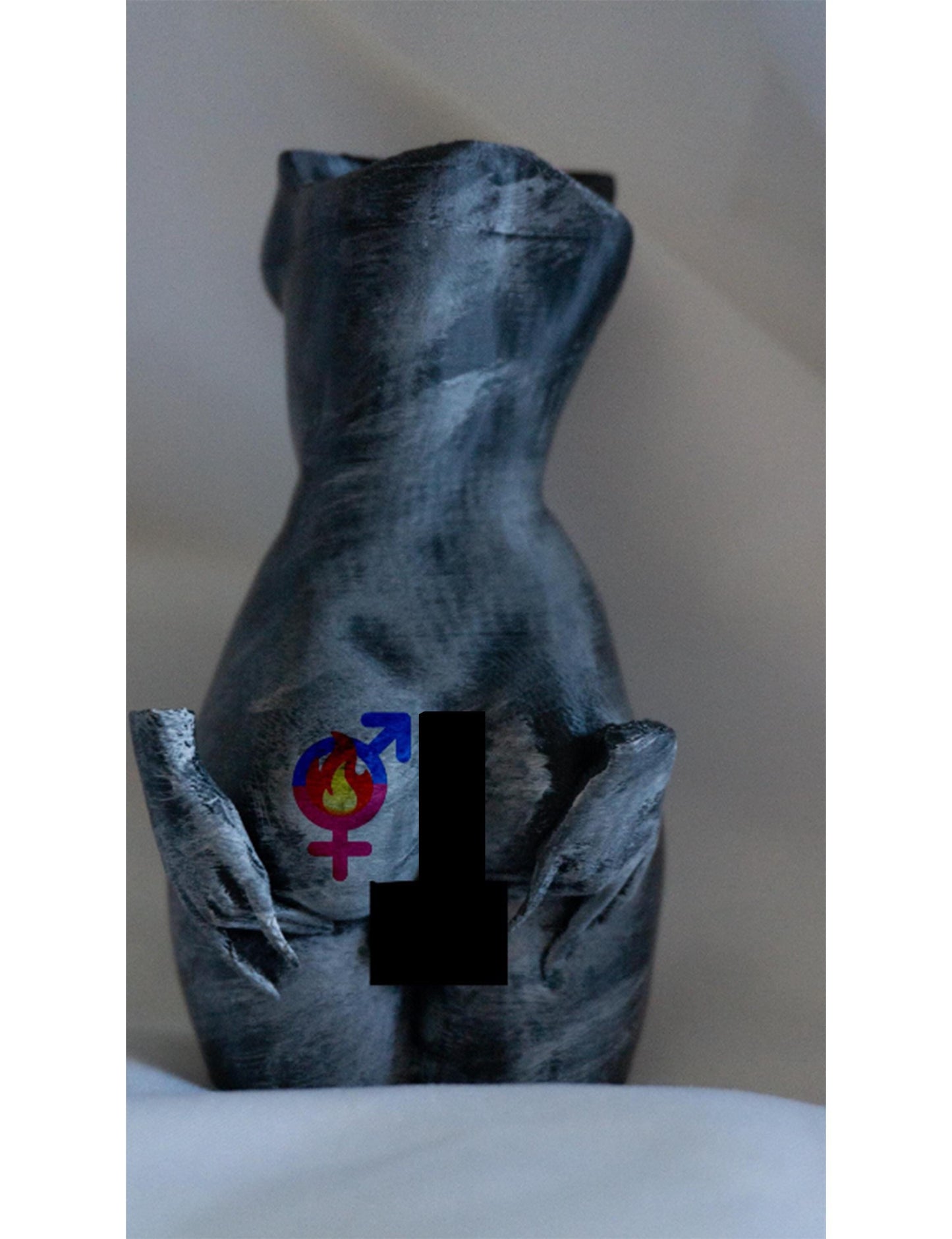 Adrogynous, The buttocks - Sculpture and Tabletop Decoration Transgender Statue | Butt | Squishy | Curvy | Feminine | Femboy | Statue