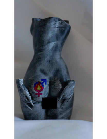 Adrogynous, The buttocks - Sculpture and Tabletop Decoration Transgender Statue | Butt | Squishy | Curvy | Feminine | Femboy | Statue