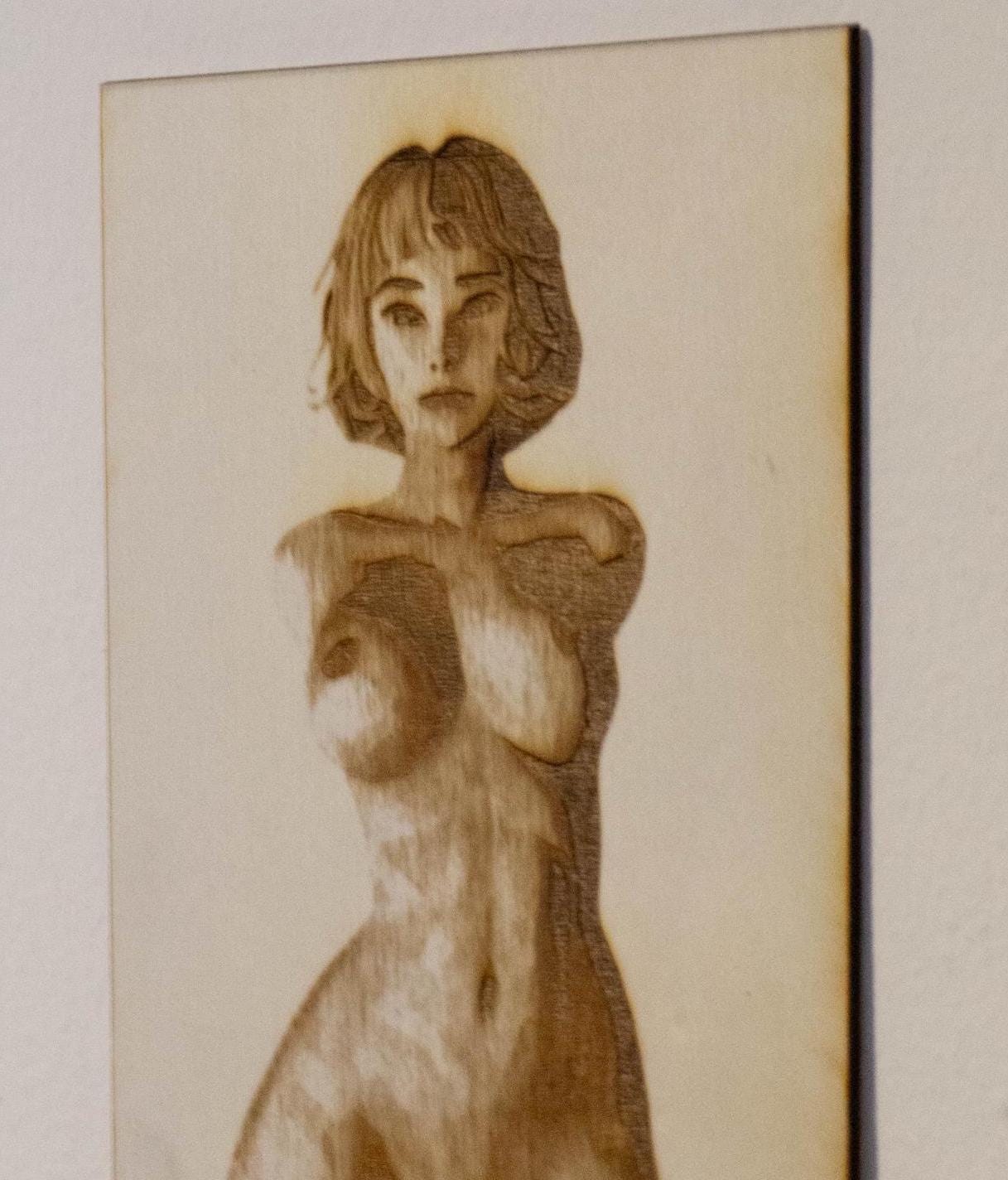 The invitation | Wooden Art Piece | Wood | Art | Trans | Trans Art | Gay Art | LGBTQ Art | BI | Androgynous