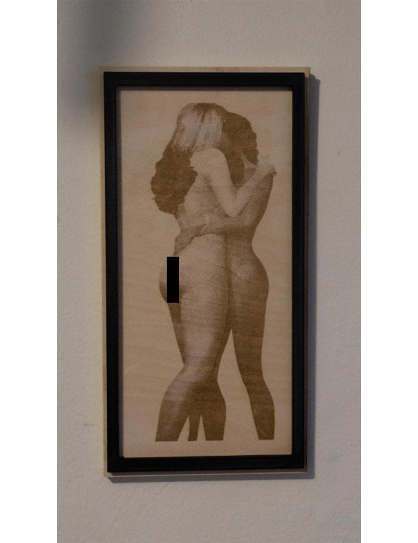 Lesbian Love Wooden Art Piece