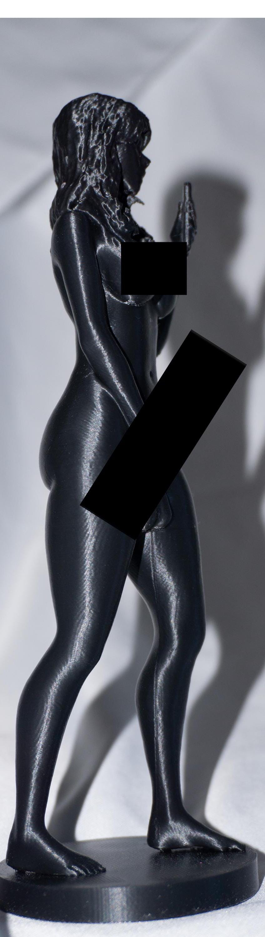 Androgynous, Selfie - Sculpture and Tabletop Decoration Statue Transgender