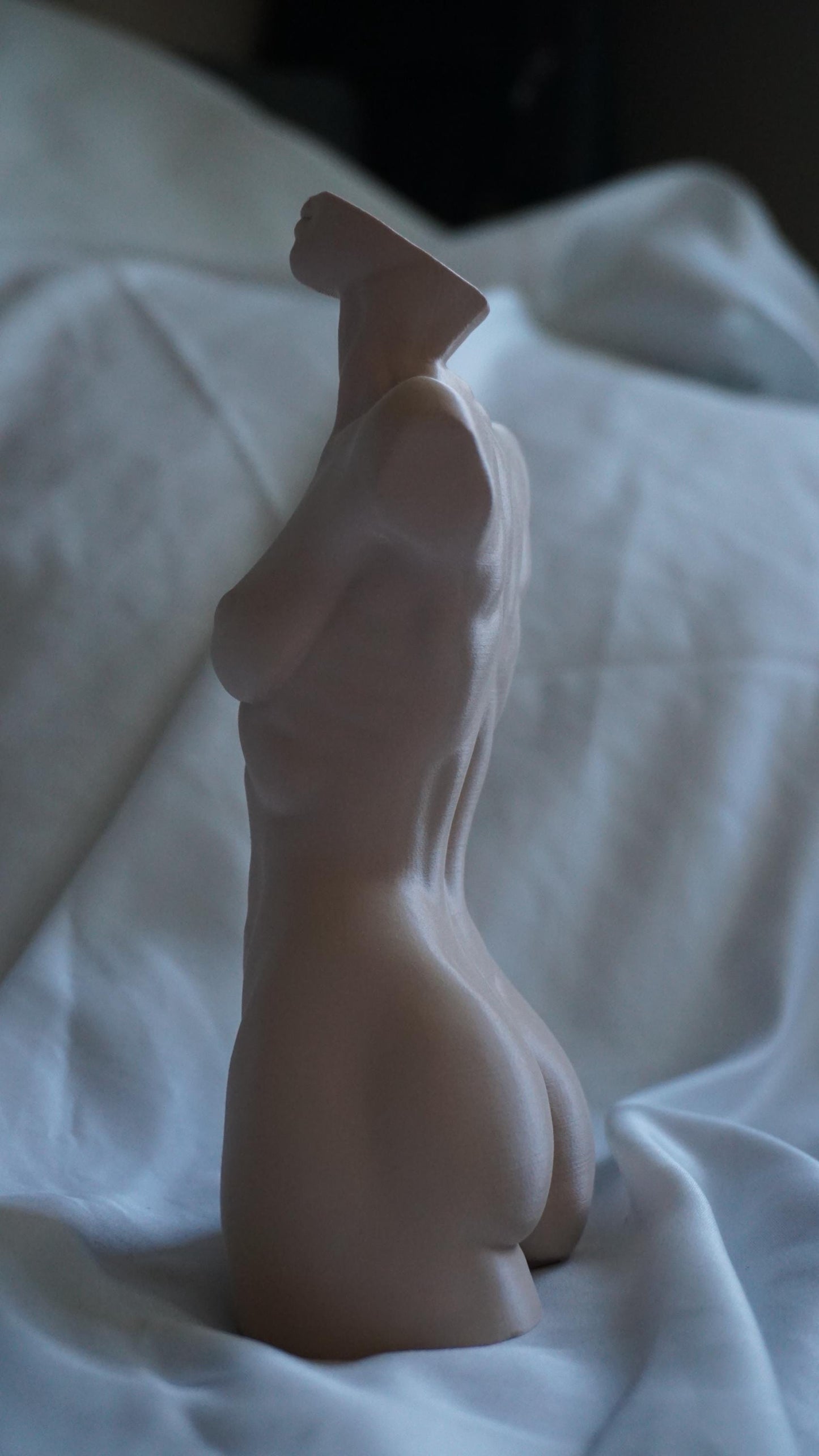 Beige Statue of a woman