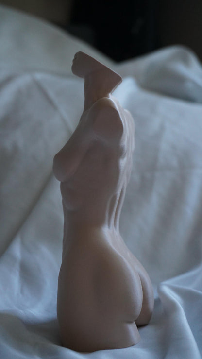 Beige Statue of a woman