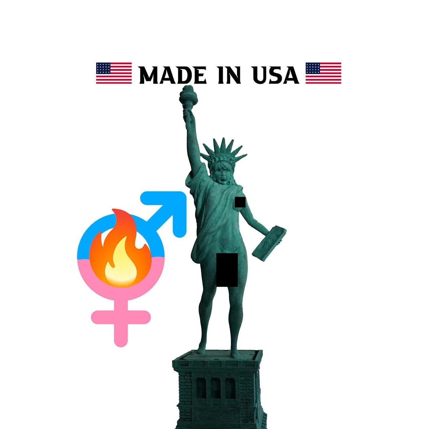 Androgynous, Statue of liberty, New York City - Sculpture and Tabletop Decoration Statue