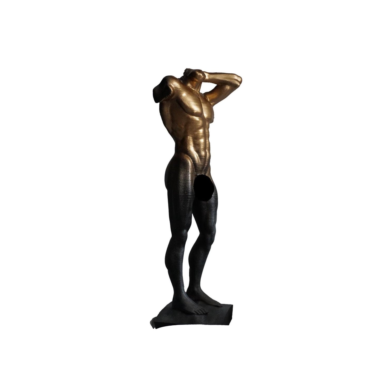 Divine Alloy – Gilded Male Form | Sculpture