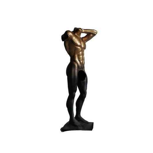 Divine Alloy – Gilded Male Form | Sculpture