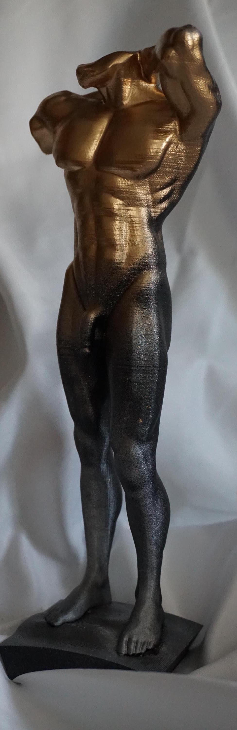 Divine Alloy – Gilded Male Form | Sculpture