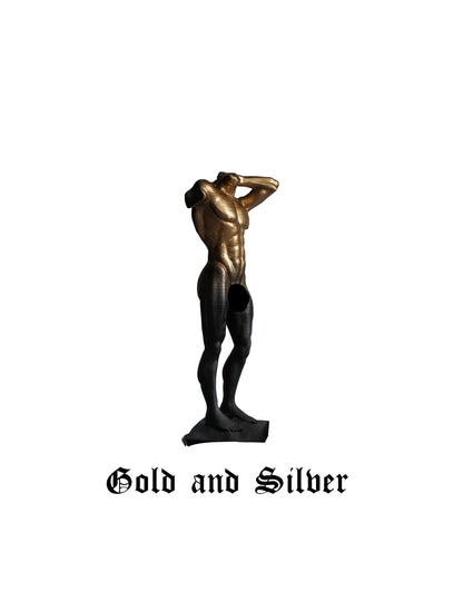 Divine Alloy – Gilded Male Form | Sculpture