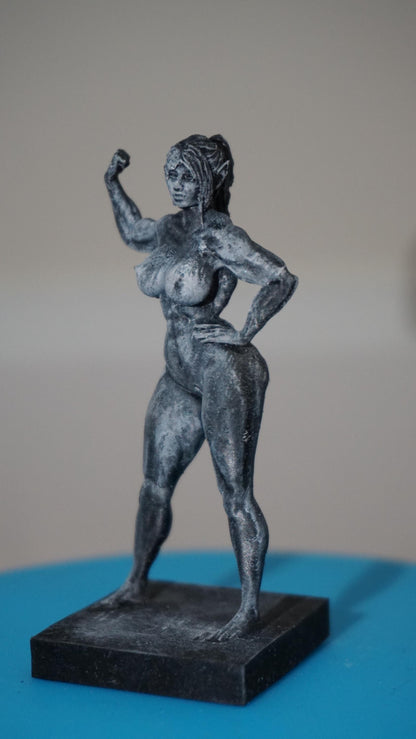 Iron Grace – Female Bodybuilder in Triumph | Sculpture
