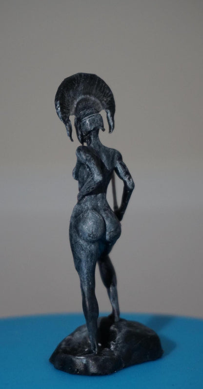 Endure – Wounded Hoplite Swordswoman Statue