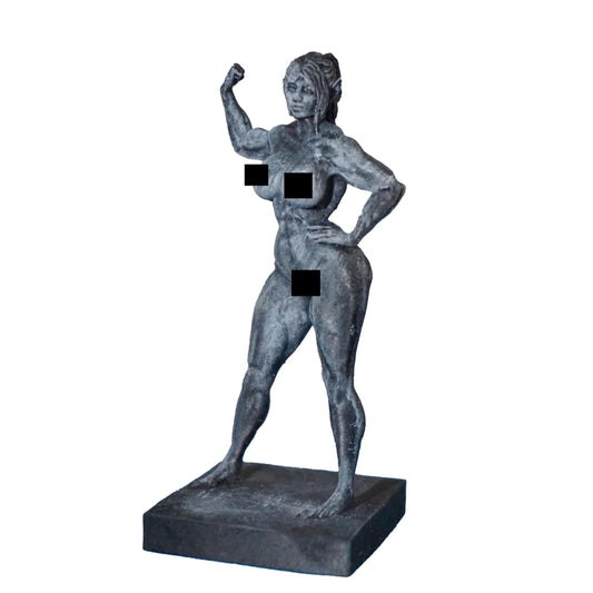 Iron Grace – Female Bodybuilder in Triumph | Sculpture