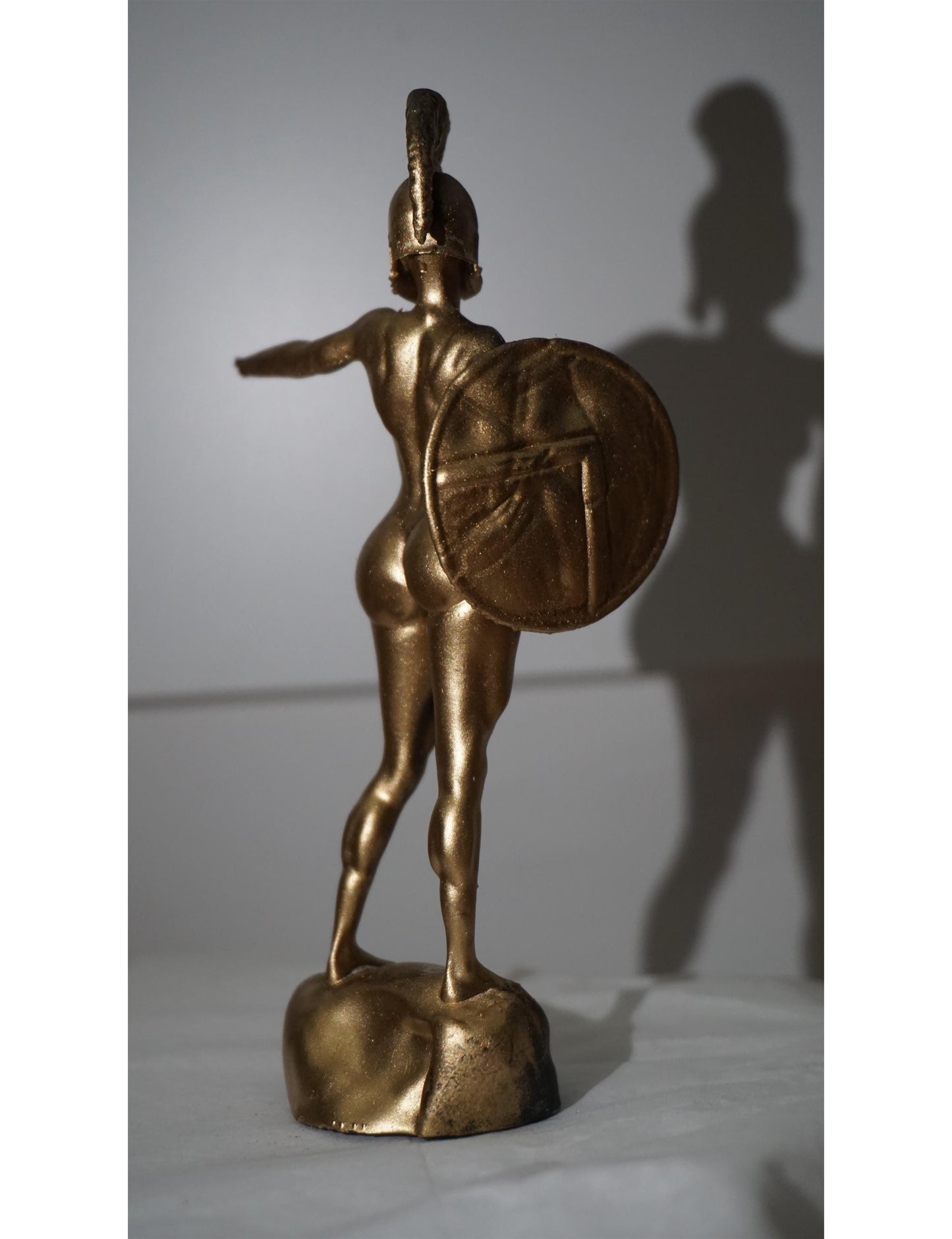 Greek Spartan Warrior Woman Figurine
