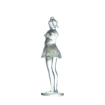 Crystal Clear Flirty Maid Statue