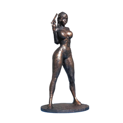 Revolt – Bikini Girl Revolver Fine Art