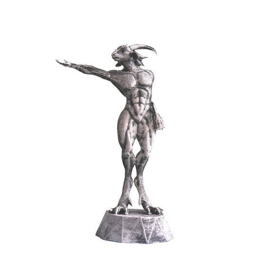 Reach – Goat Man Figurine Art