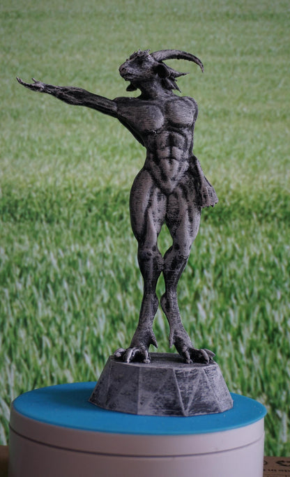Reach – Goat Man Figurine Art