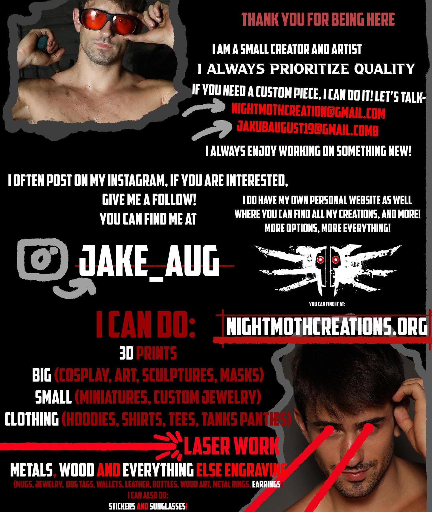 Crystal clear Pearl / Maxxxine  – Horror movie Woman Statue