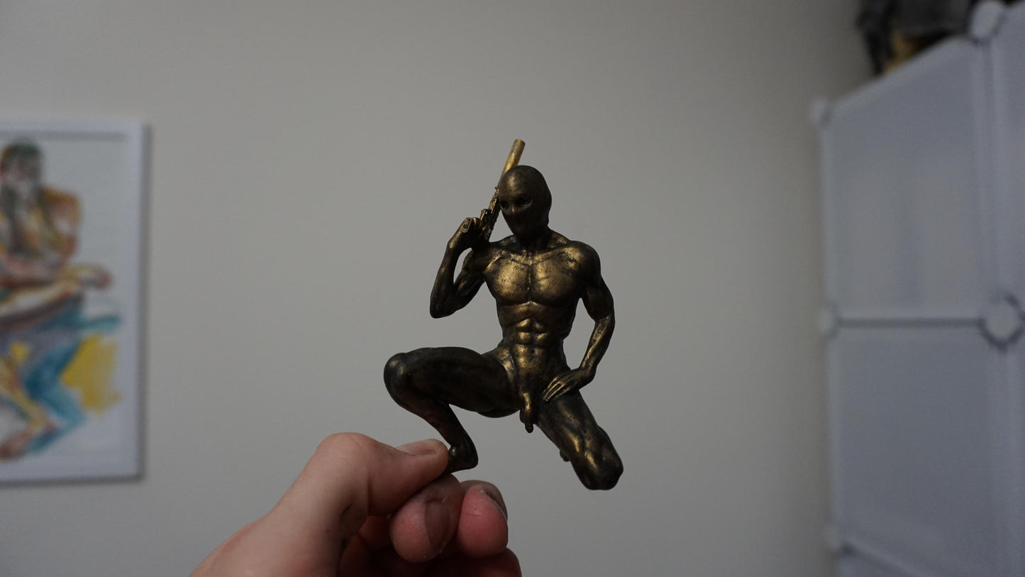 Secret Agent – Male Figurine with Suppressed weapon