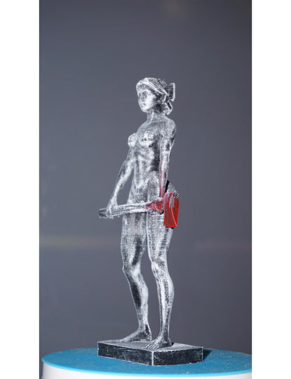 Bloody Maxxine Statue Handmade Horror Villain Figurine – Inspired by Modern Slasher Films