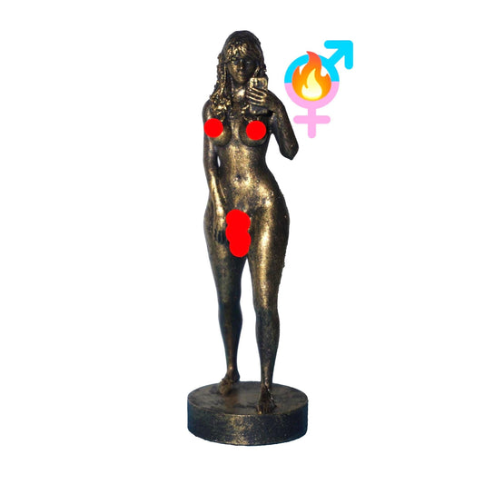 Transgender Self-Reflection - Selfie Statue