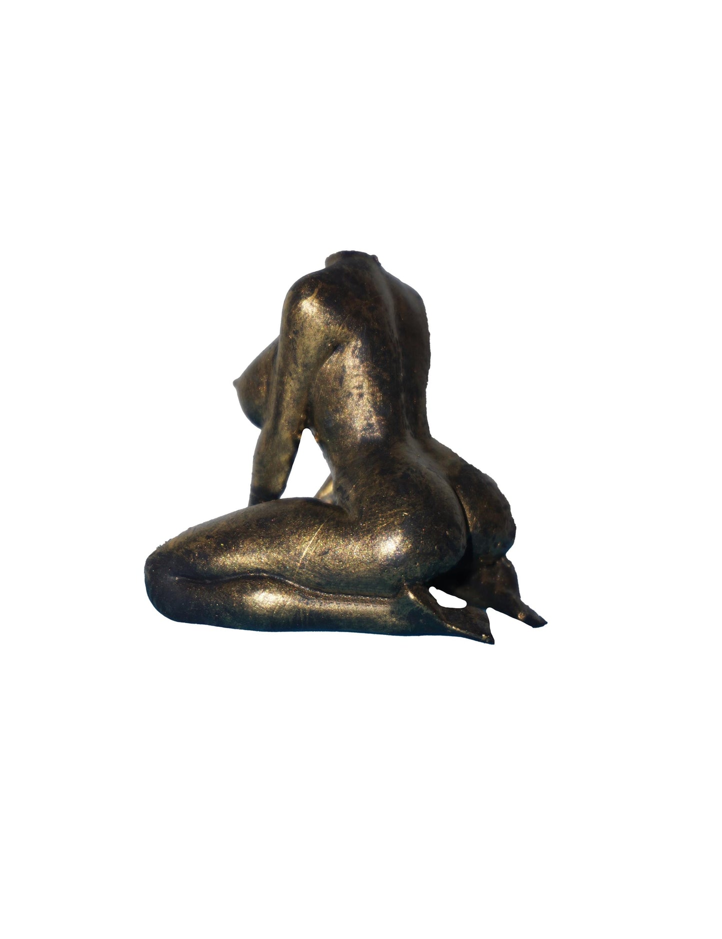Transgender Kneeling Feminine - Statue