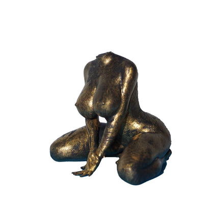Transgender Kneeling Feminine - Statue