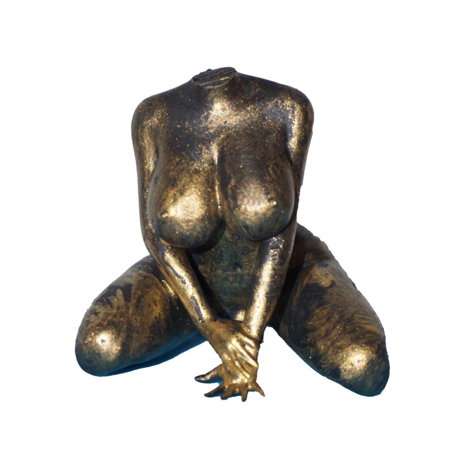 Transgender Kneeling Feminine - Statue