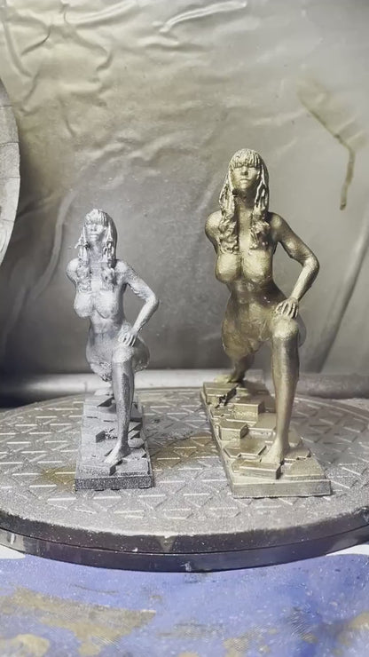 Female, Female Lizard Yoga Pose Figurine Statue
